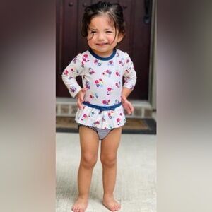 Ruffle Butts swim one piece rashguard